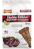 Nylabone Healthy Edibles Petite Filet Mignon Flavored Dog Treats, 20 Count