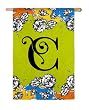Gablecrest Monogram Silk Reflections Garden Size Flag - C Gablecrest Monogram Silk Reflections Garden Size Flag - C