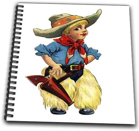 db_37467_2 Florene Childrens Art - Cute Cowgirl - Drawing Book - Memory Book 12 x 12 inch