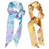 L. Erickson USA Elastic Loop Headband - Parfait 100% Silk Print