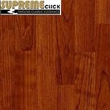 Supreme Click African Tigerwood Exotic Laminate Flooring Attached Pad