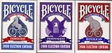 3 Decks Bicycle 2008 Election Edition Playing Cards