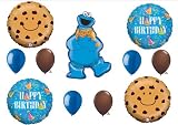 Cookie Monster Sesame Street Birthday Party Balloons Decorations Supplies