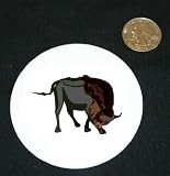 513cnhc7wHL. SL160  3 button / pin printed with bison, charging, scraping, hoof