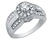 Antique Style 1 Carat Diamond Ring in 14K White Gold (Ceritfied)