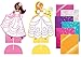 Peaceable Kingdom Sticker Crafts Fancy Gown Stand-Up Dolls Foil Art Kit for Kids