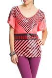 2b Sequin Tribal Print Top