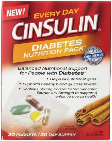 CinSulin Nutrition Pack, Everyday Diabetic, 30 Count