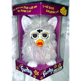 Furby White Sparkle Shag, Speaks Furbish by Furby