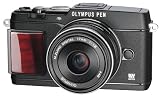 OLYMPUS �}�C�N����� PEN E-P5 17mm F1.8 �����Y�L�b�g(�r���[�t�@�C���_�[ VF-4�Z�b�g) �u���b�N �v���~�A�����f�� E-P5 17mm F1.8 LKIT BLKPR
