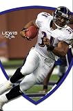 Jamal Lewis NFL Ravens Art Poster Print 22x34