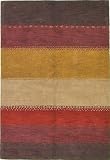 6x8 Brown Hand Tufted Wool Indo Gabbeh Rug