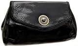 Badgley Mischka Platinum Helena Patent  Clutch