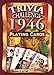 Flickback 1946 Trivia Playing Cards, 71st Birthday, 71st