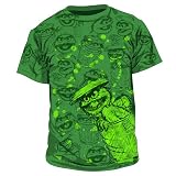 Oscar Sketch, Green, Tee-Shirt