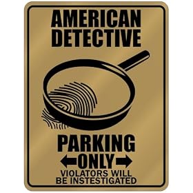 New " American Detective - Parking Only " America Parking Sign Country
