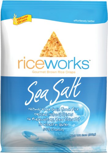 riceworks Sea Salt, 2.0 Ounce Bags (Pack of 24)