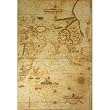 Rossi Antique Map of Asia - Gift Wrap Decoupage - 40 by 28 inches