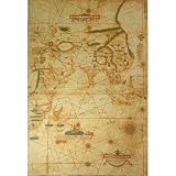 Rossi Antique Map of Asia - Gift Wrap Decoupage - 40 by 28 inches