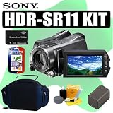 Sony HDR-SR11 10MP 60GB High Definition Hard Drive Handycam Camcorder + Accessory Bundle