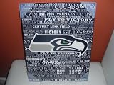 NFL Seattle Seahawks Decorative Wooden Typography Wall Plaque Sign (18 X 14 X 2) at Amazon.com