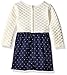 Nautica Baby Layered Long Sleeve Knit Dress, Navy, 18 Months