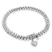 14K White or Yellow Gold Diamond Bracelet w/ Heart (1 cttw, H-I Color I1-I2 Clarity)