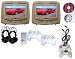 New Tan Color Pair Headrest 9 LCD Car Monitors with Region Free Sony DVD player USB SD Inc. 2 Wireless Dual Channel Headphones and 32 Bit Game and 2 Wireless game controllers RCA Video input & RCA Video OutPut!