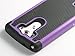 LG G3 Case, ULAK Dual Layer Rugged Impact Hard Hybrid Protective Case for LG G3 (Purple)