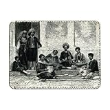 A Jewish Concert: Tlemcen (engraving) by.. - iPad Cover (Protective Sleeve) - Art247 - IPads 1 And 2
