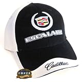 Cadillac Escalade Hat Cap White Black Apparel Clothing by Gregs Automotive LLC