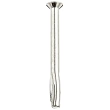 Zinc Platted Steel Split-Fast Anchor Flat Head 1/4" Diameter x 2" Length (Pack of 100)