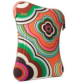 Built E-LS15-FRF 15-Inch French Bull Rainbow Flower Pattern Laptop Sleeve
