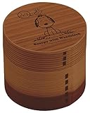 スケーター 曲げわっぱ 丸型 2段 弁当箱 スヌーピー 15 WLWBR1