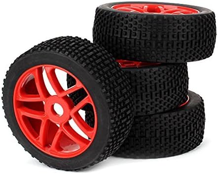 iiMash(TM) HSP RC 1:8 Off-road Car Star Hub Rims Grid Grain Tires Abrasion Resistance (Pack Of 4)