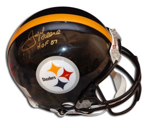 Autographed Joe Greene Pittsburgh Steelers Authentic Nfl Helmet With Hof 87 Inscription