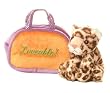 Aurora MINI FANCY PALS PET CARRIER PURSE - LOVEABLE! LEOPARD Plush