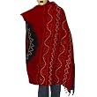 Evening Wrap Tie Dye Print Wool Shawl 80 x 35 inches