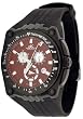 Adee Kaye Men's Ryder G2 Sports Black IP Chronograph Watch Model AK6002-MIPB4