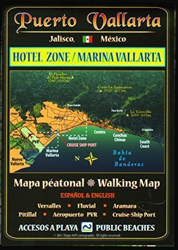 puerto vallarta walking map hotel zone  marina vallarta