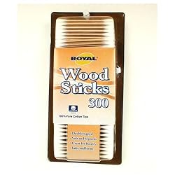 Royal Wood Stick Cotton Swabs 1 Box - 300 Count