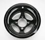 AMS Black Cast Aluminum Rear Wheel - 12x7, 4/137, 2+5 , Color: Black, Material: Aluminum 0021270E-BLK