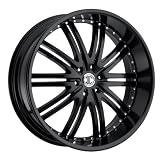2crave #11 Rims Wheels 22x9.5 5H-127mm Chevrolet Satin Black 4pc-1set by 2crave