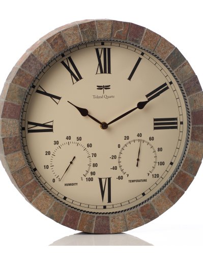 Toland, Natural Slate Weather Station & Clock, 15
