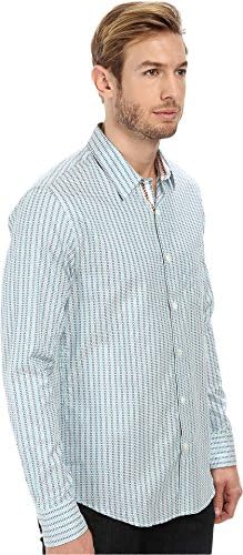 Mr.Turk Men's Aaron Long Sleeve Shirt Multi Button-up Shirt SM