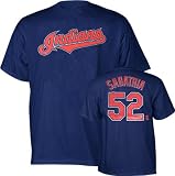 CC Sabathia Cleveland Indians Name and Number Navy T-Shirt - Medium