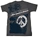 John Lennon - Painted On The Wall Adult T-shirt in Charcoal