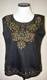 Black Ladies Vest / Top Size 12