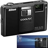 Nikon Coolpix S1000pj 12.1MP Digital Camera with Built-In Projector and 5x  ....