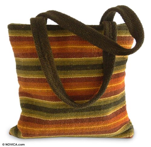 Wool handbag Fresh Horizons